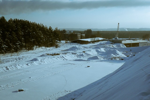 Ta pati kelio atkarpa žvelgiant iš Gudelių pusės