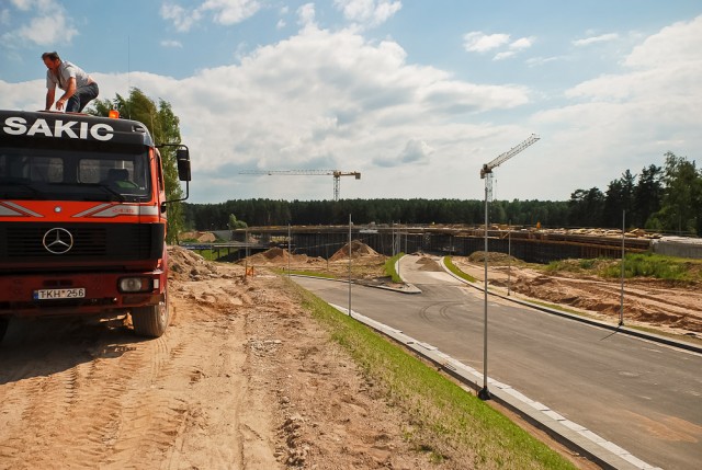 Kelių mazgo statybos artėja prie pabaigos