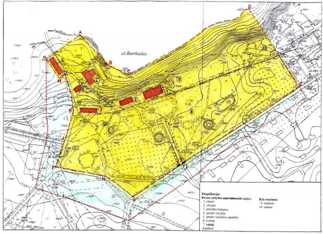 Bartkuškio dvaro teritorijos planas