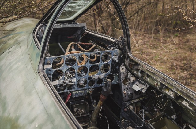 F-84G piloto darbo vieta