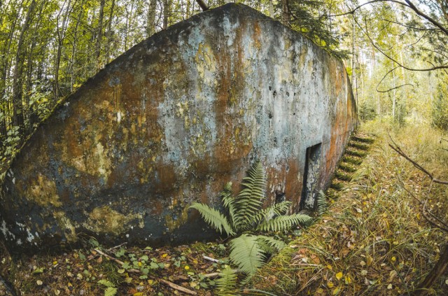 Įėjimas į nedidelį bunkeriuką