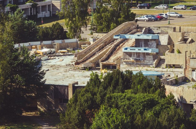 Taip čiuožykla matosi iš poilsio namų