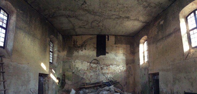 Koplyčios vidinė erdvė. 2014-11-03