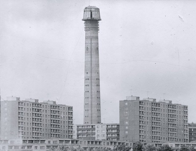 Vilniaus televizijos bokšto statyba, apie 1976 m.