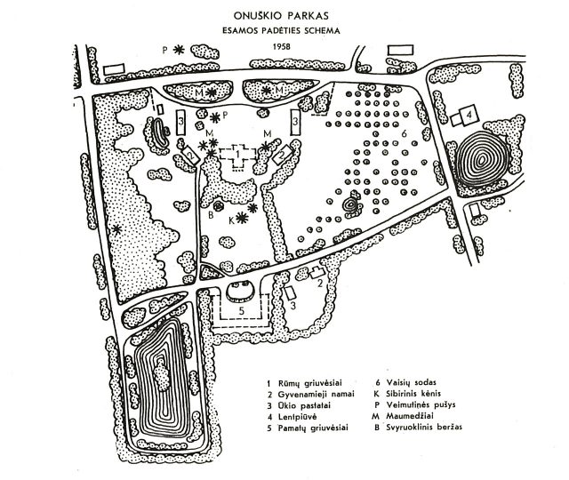 Onuskio parkas, 1958 m.