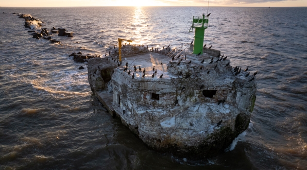 Liepoja. Šiaurinis molas ir jūros vartų fortifikacija